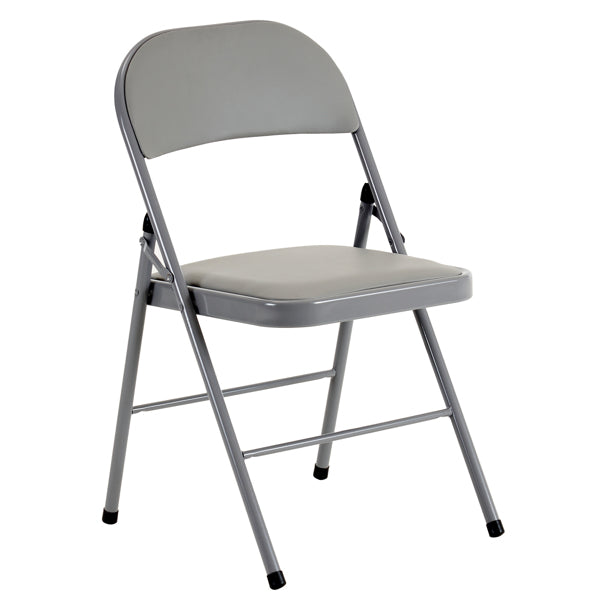 4pcs Simple Leather PVC Steel Pipe Exhibition Chairs
