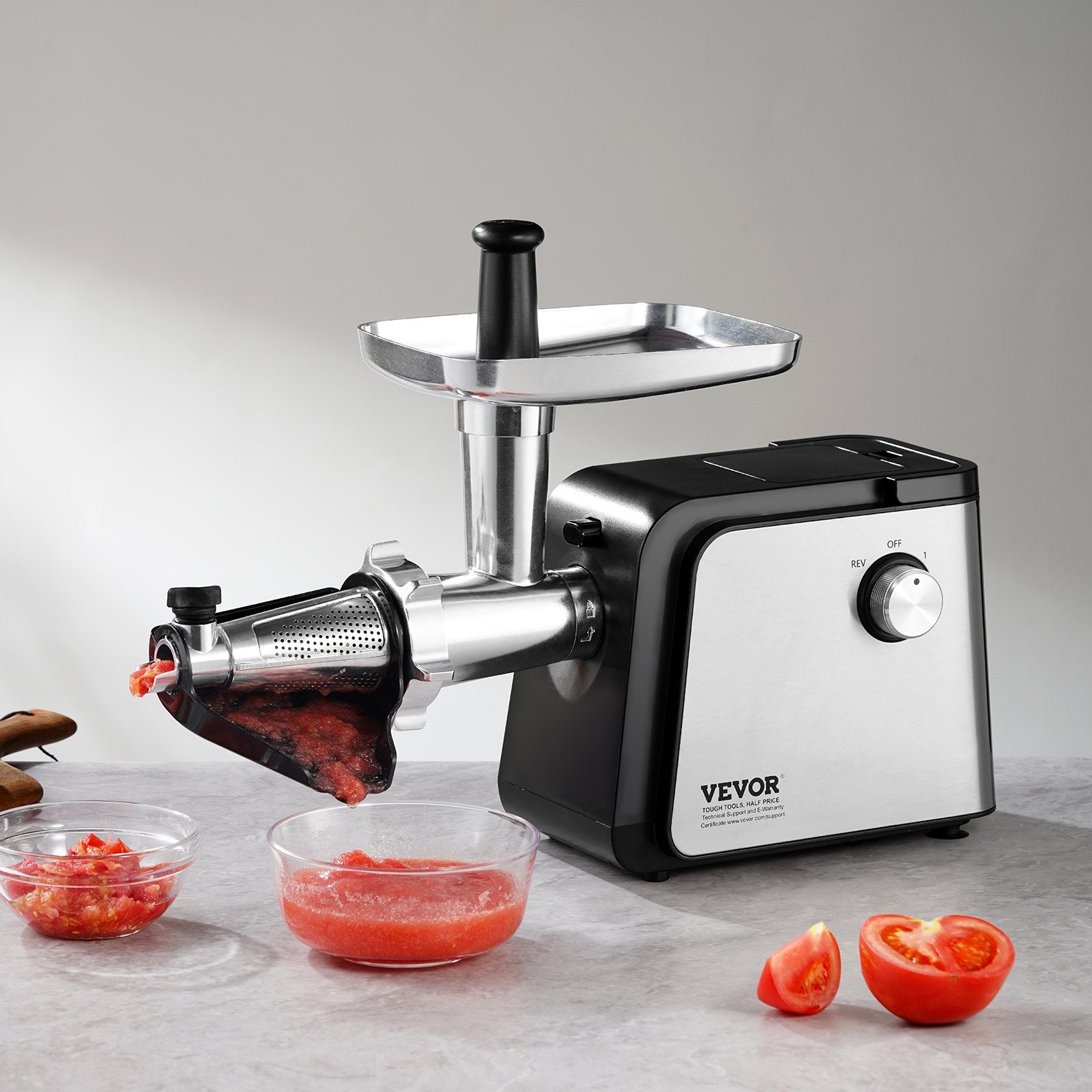 VEVOR 4.9 LBS Min Electric Tomato Strainer 500W Tomato Sauce Maker