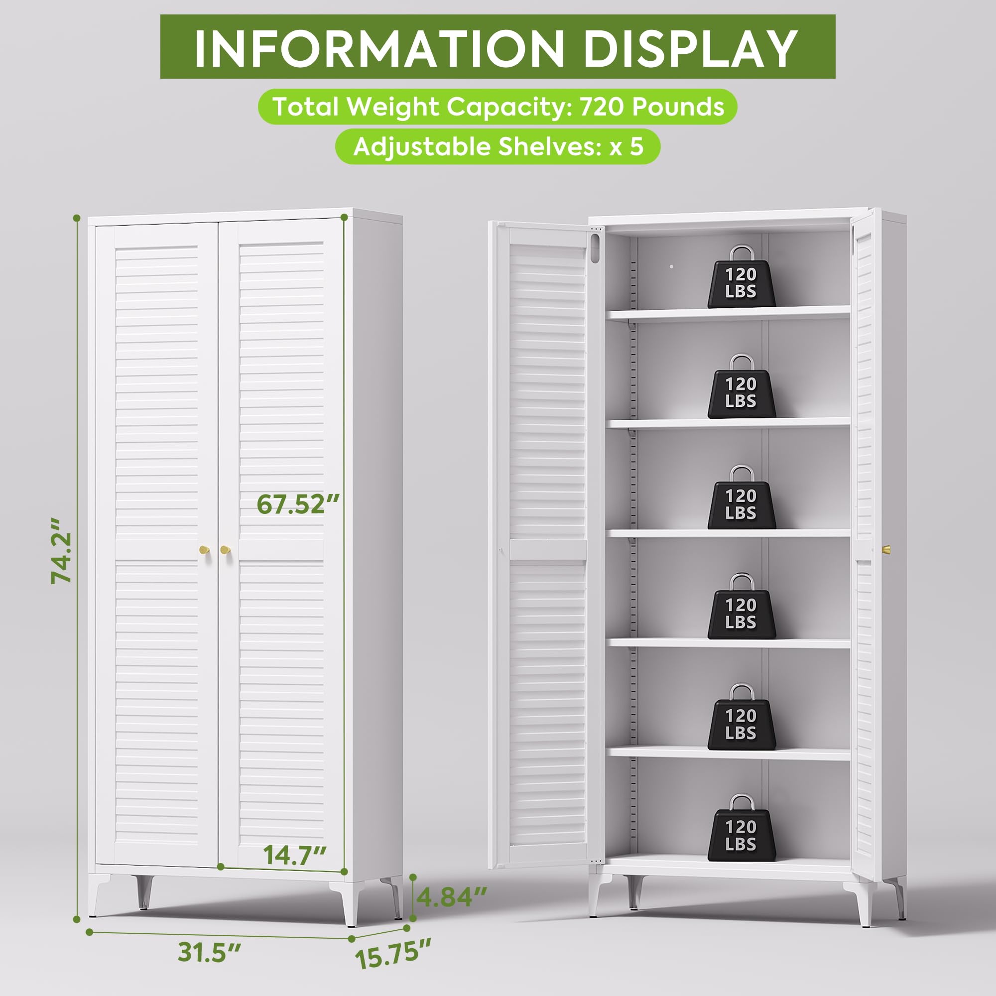 74inch Metal Cabinet