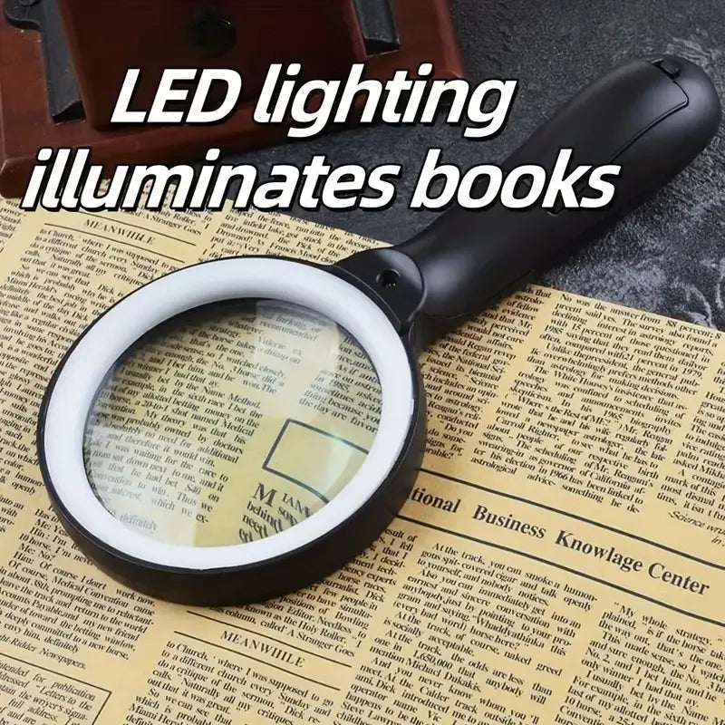 The Handheld Magnifying Glass With Light