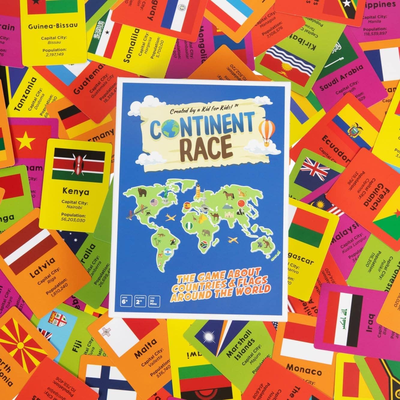 CONTINENT RACE: Geography Educational Game for Kids