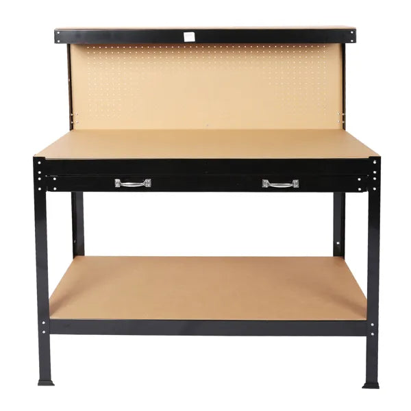 Steel Workbench W/Drawer And Peg Board 63"
