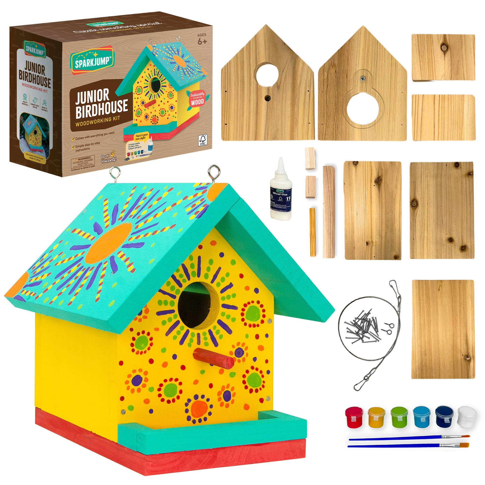 Jr. Birdhouse Woodworking Kit