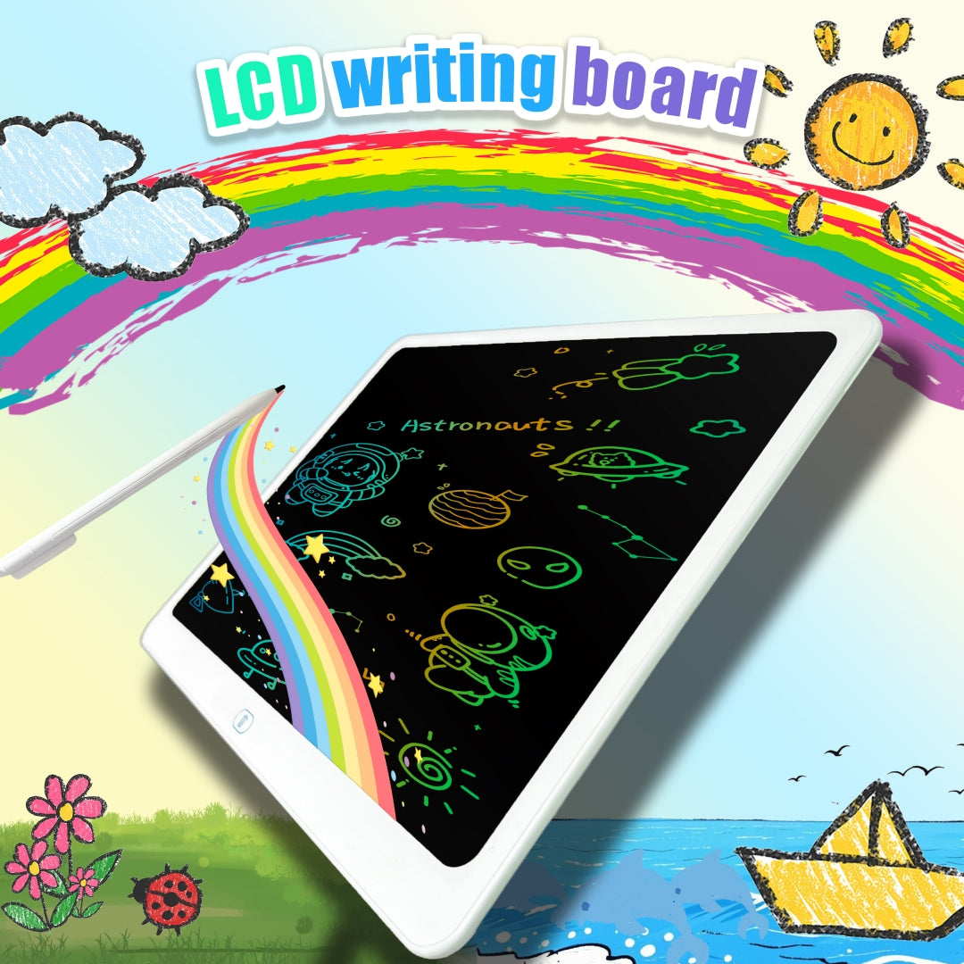 LCD Writing Tablet, 20 Inch Colorful Toddler Doodle Board Drawing Tablet, Erasable Reusable Electronic Drawing Pad