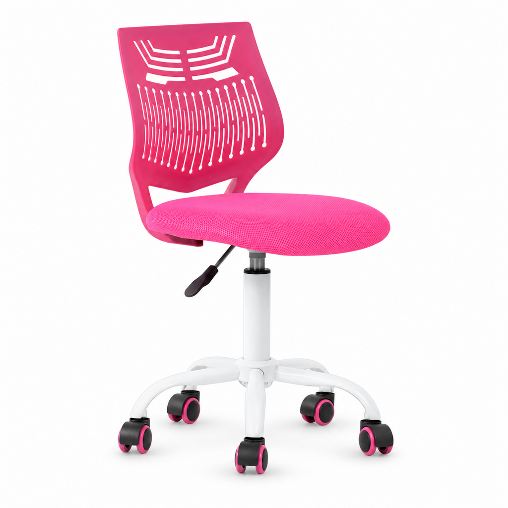 Choose Your Color Pink Green or Purple Height-Adjustable Swivel Student Desk Chair with Mesh Back and Padded Seat