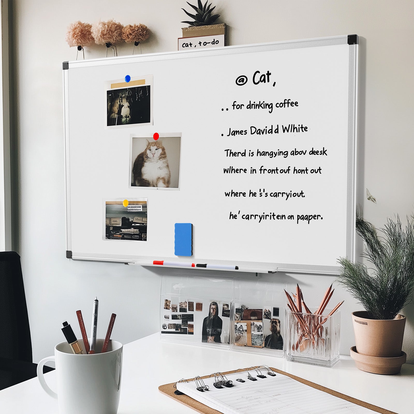 Magnetic Dry Erase Board  36 X 24 Inches