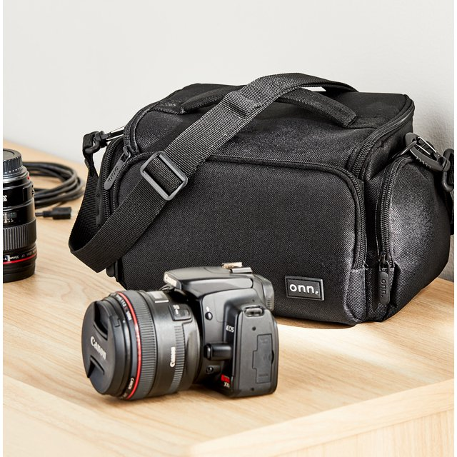 onn 11" Padded Camera Bag, Black
