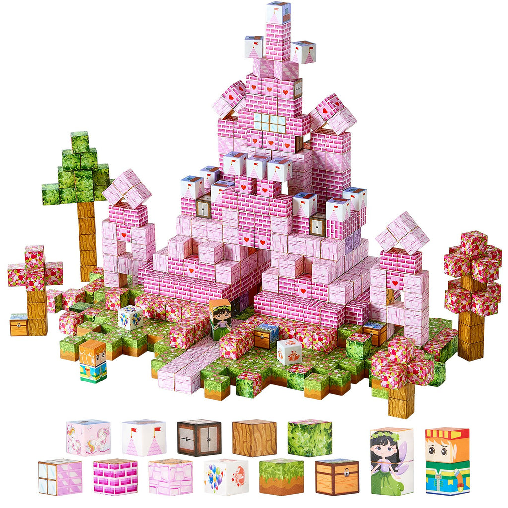 Magnetic Blocks 100 PCS Princess Castle Set STEM Montessori Sensory Educational Toys