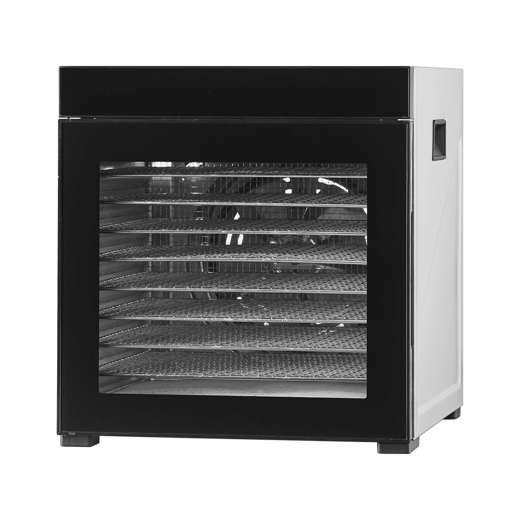 10 Trays Food Dehydrator Machine Stainless Steel 1000W Jerky Meat Fruit Drying