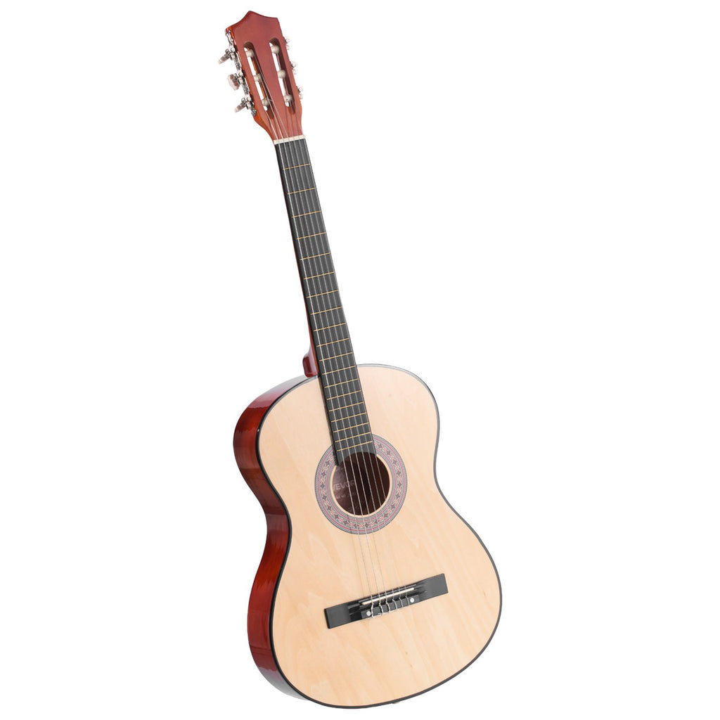 Classical Guitar, 38 Inch, Wood Classical Guitar Starter Kit For Beginners, With Nylon Strings, Gig Bag, Strap, Tuner, Extra Strings, Pick, Capo, Basswood, For Teenagers Adults Students, Natural