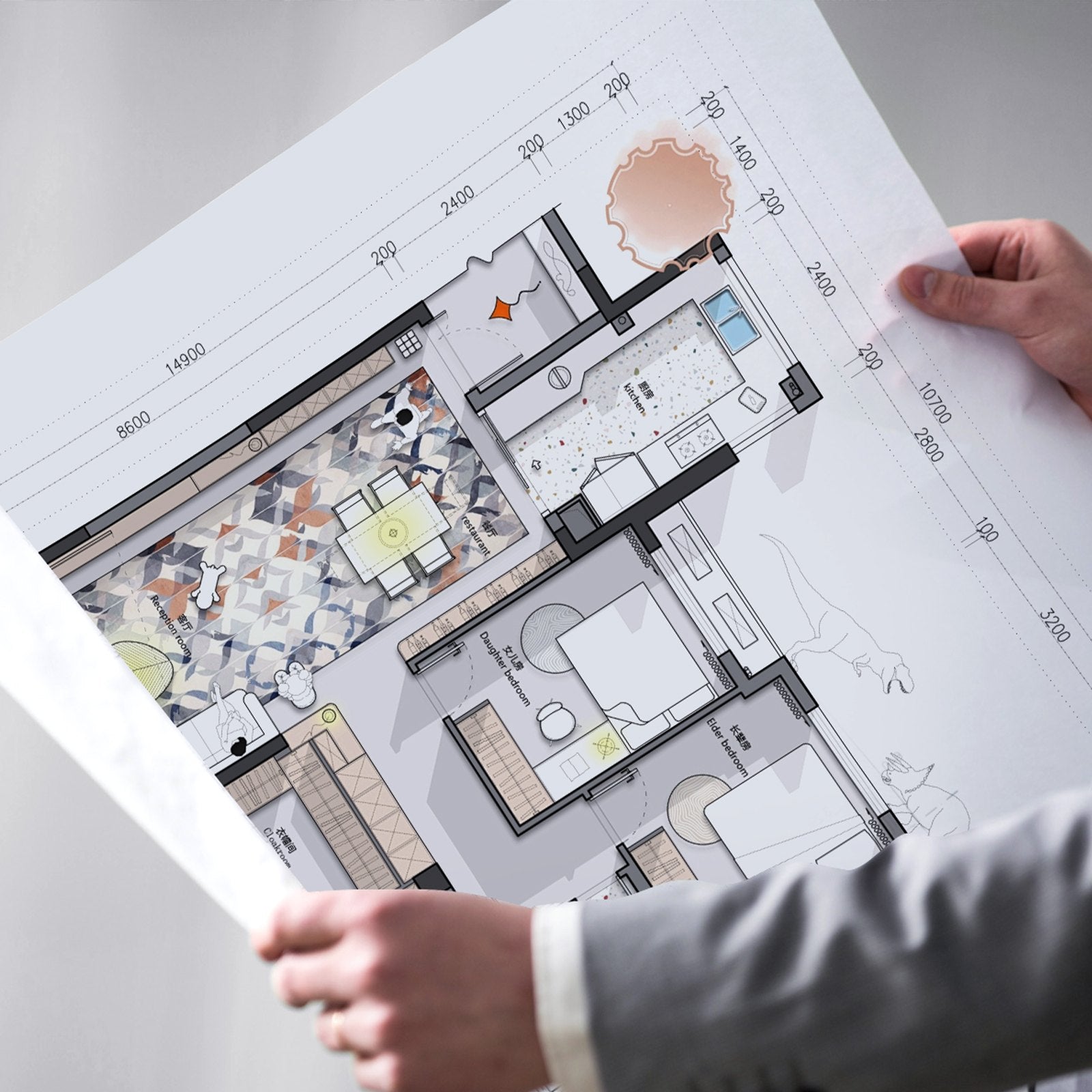 Wide Format Paper, 36 In X 150 Ft Plotter Paper, 4 Rolls CAD Bond Rolls With 2 In Core, 20 LB Bond Paper Rolls For CAD Drawings, Engineering Plans, GIS Maps & Architectural Designs