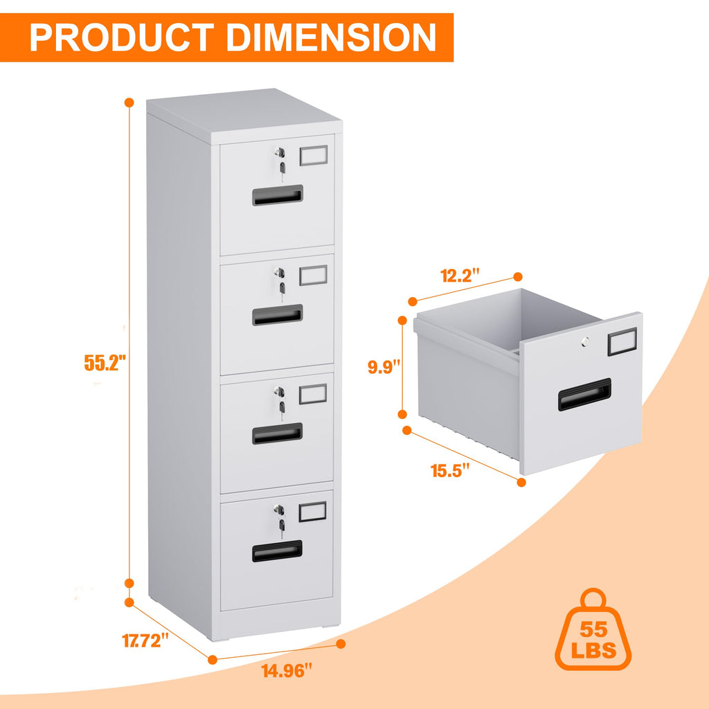 4 Drawer File Cabinet