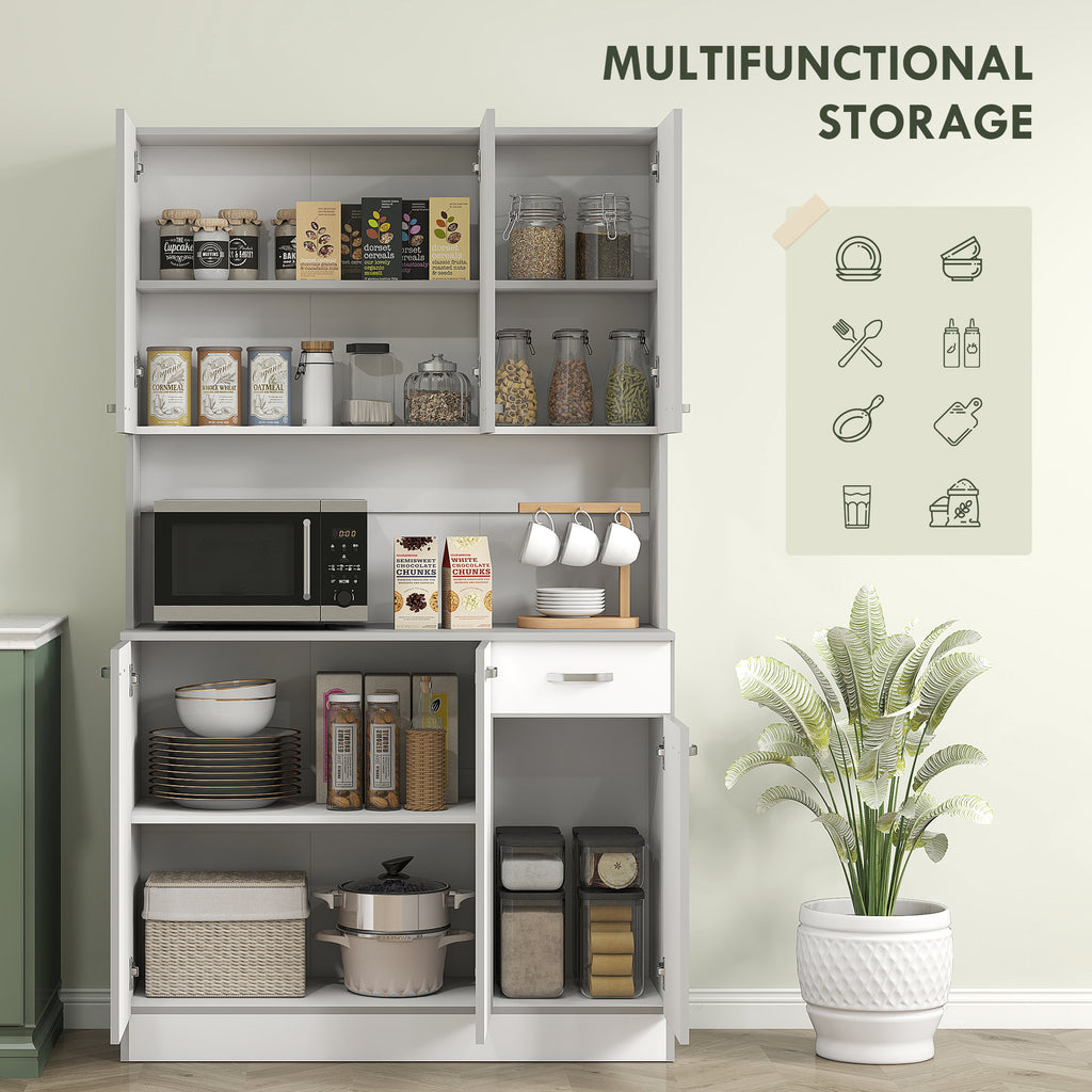 71" Storage Cabinet, White