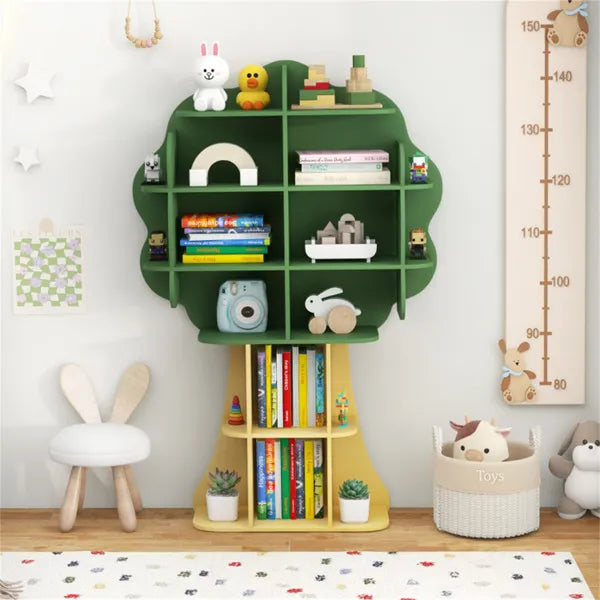 Kids Bookcase Shelf Storage Organizer With Open Storage Shelves
