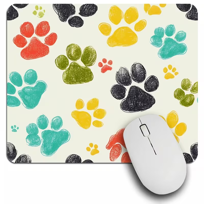 Paw Print Mouse Pad