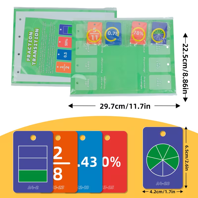 Fraction Flip Chart Math Manipulatives