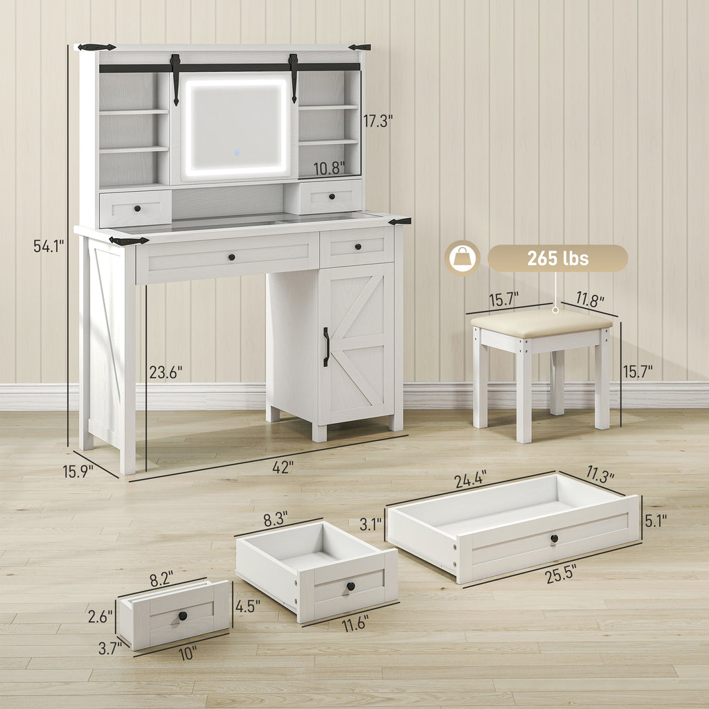 Multi-Use Desk With Stool