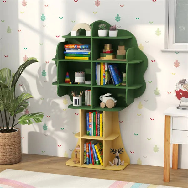 Kids Bookcase Shelf Storage Organizer With Open Storage Shelves