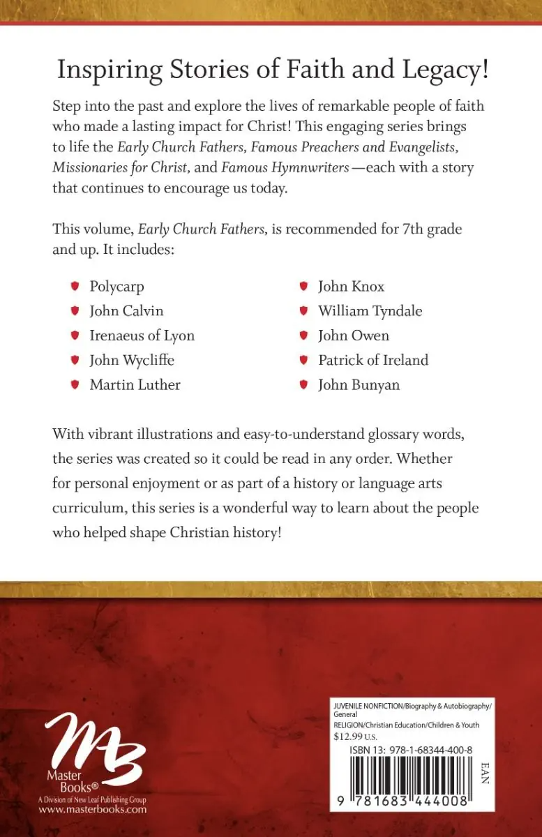 Legends of Faith Early Church Fathers