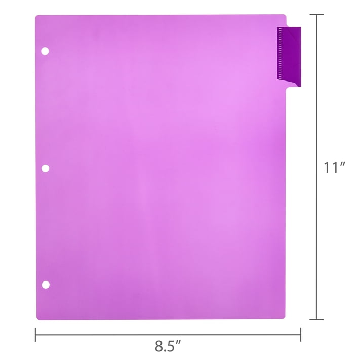 Pen+Gear Index Tab Dividers, 8 Tabs, Letter Size, Multi-Color, 8 Count