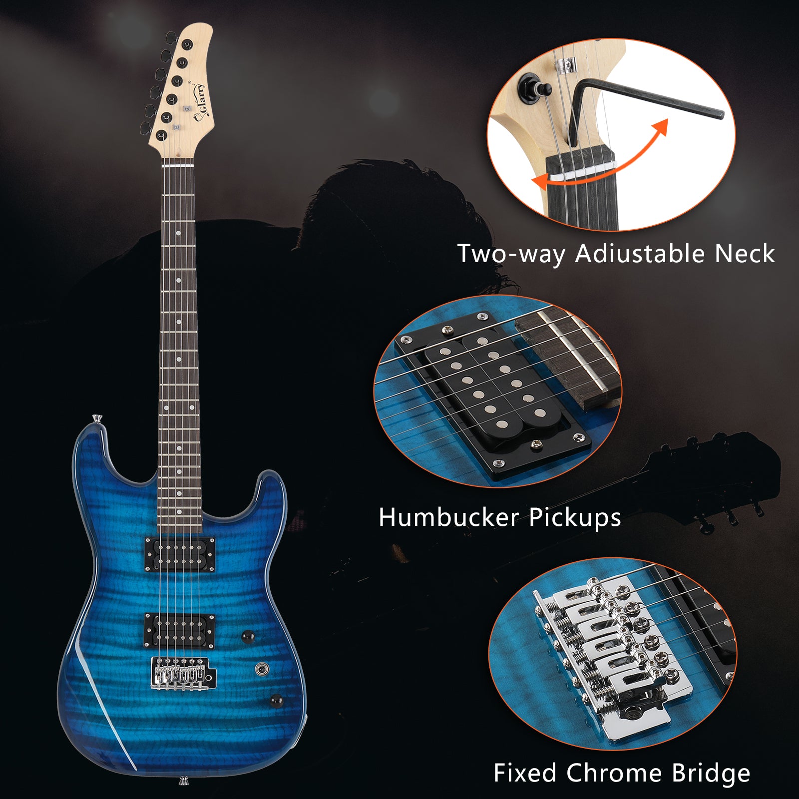 ST Electric Guitar, Speaker Set
