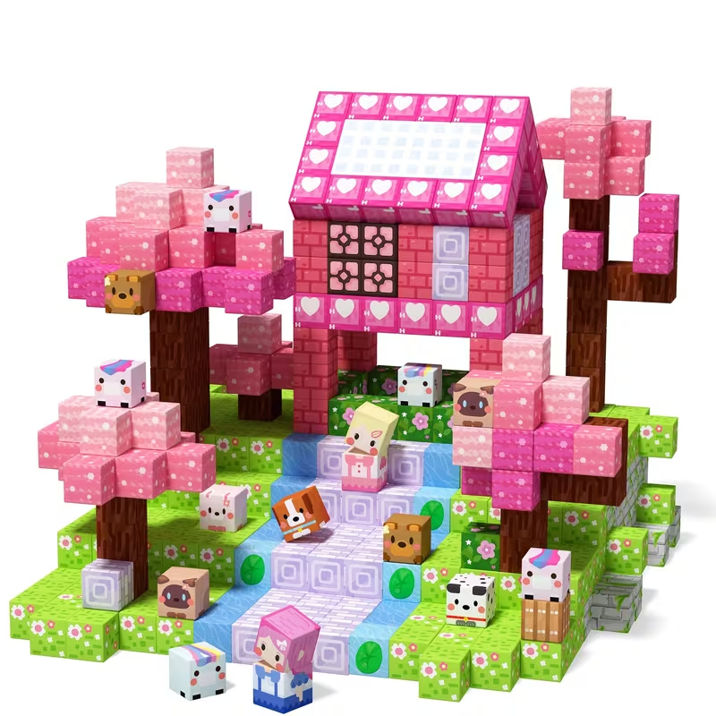 100pcs Magnetic Princess Building Blocks STEM Set