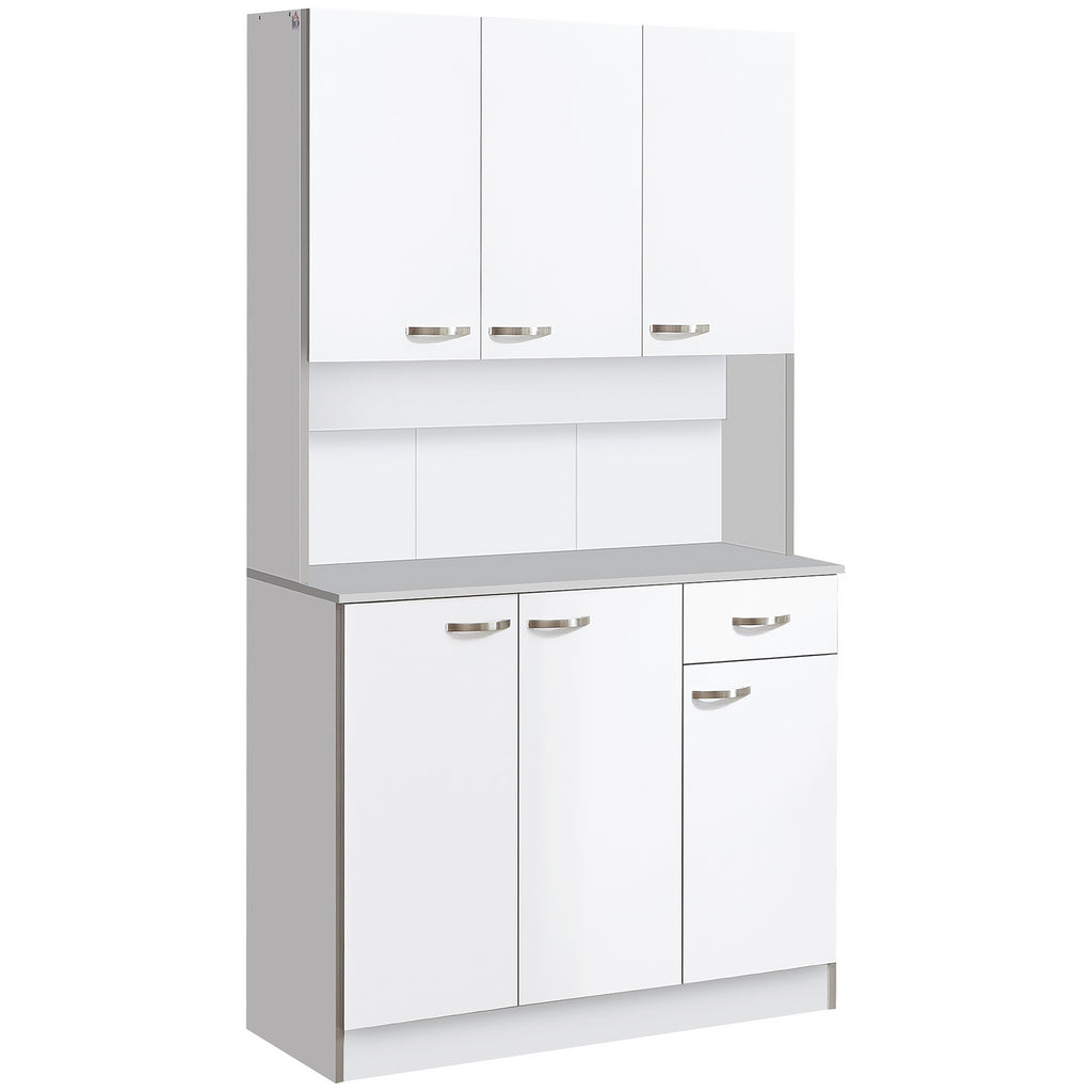 71" Storage Cabinet, White
