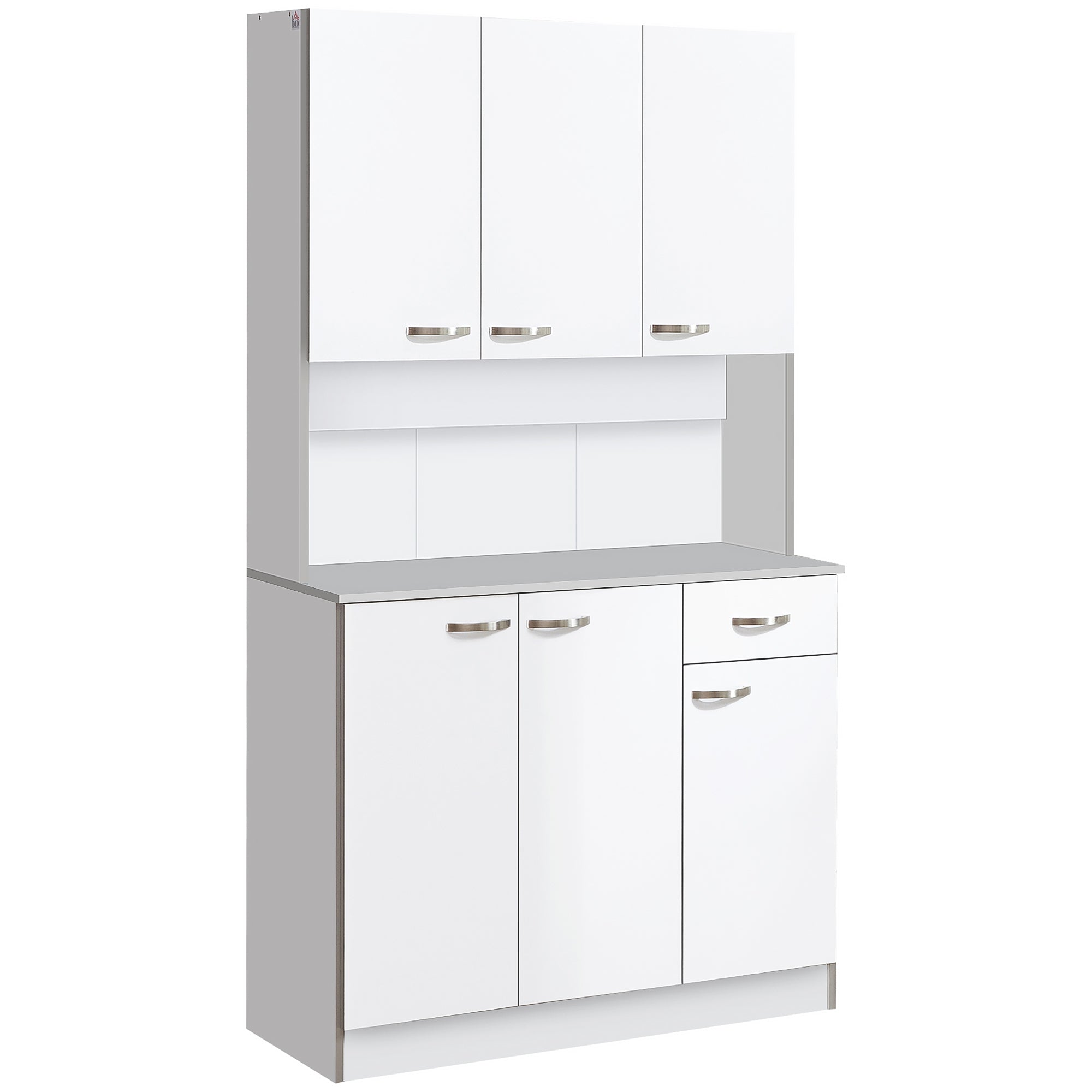 71" Storage Cabinet, White
