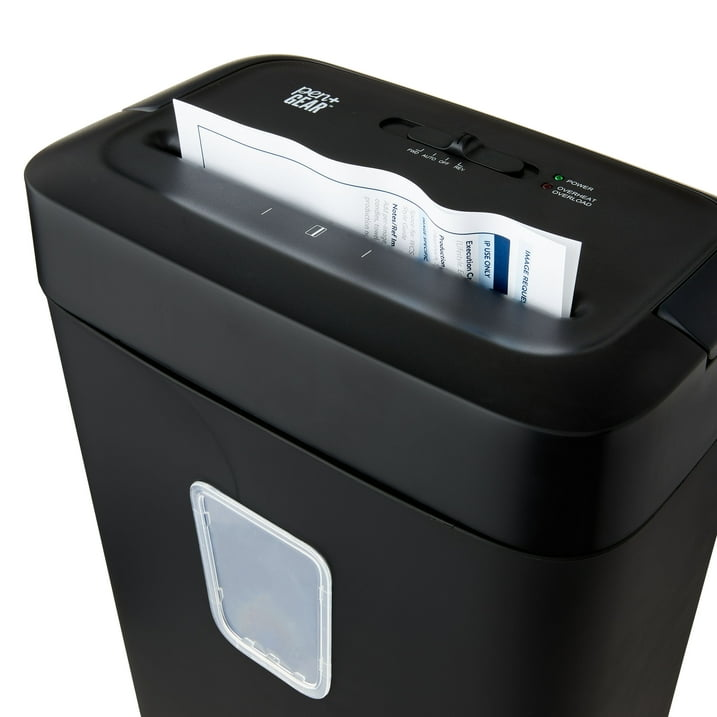 Pen+Gear 12-Sheet Cross-Cut Paper/Credit Card Shredder with 5.5 Gallon Bin, Black