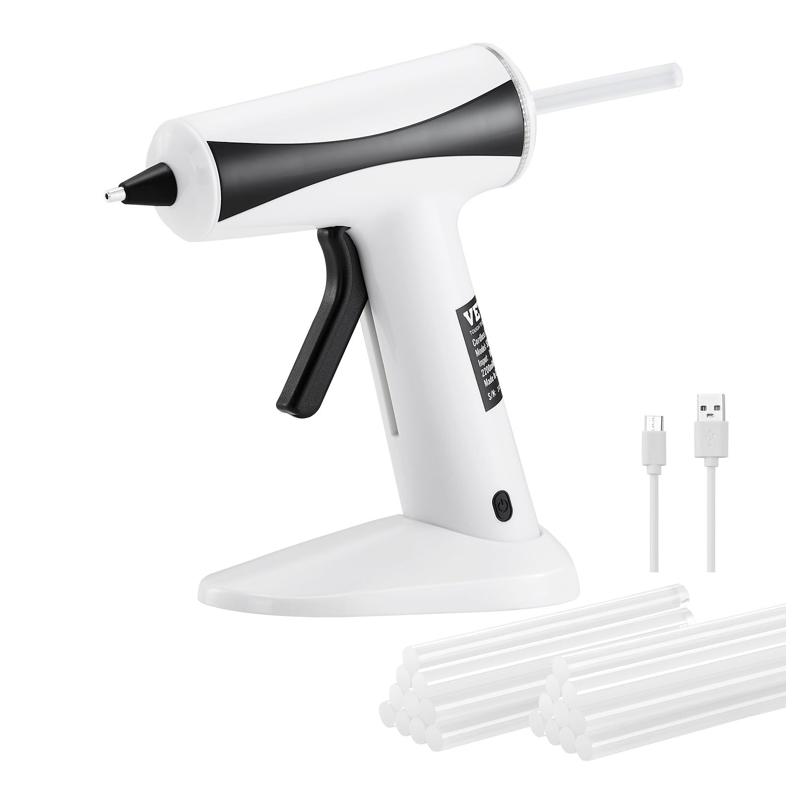 VEVOR Hot Glue Gun, Rechargeable Mini Wireless