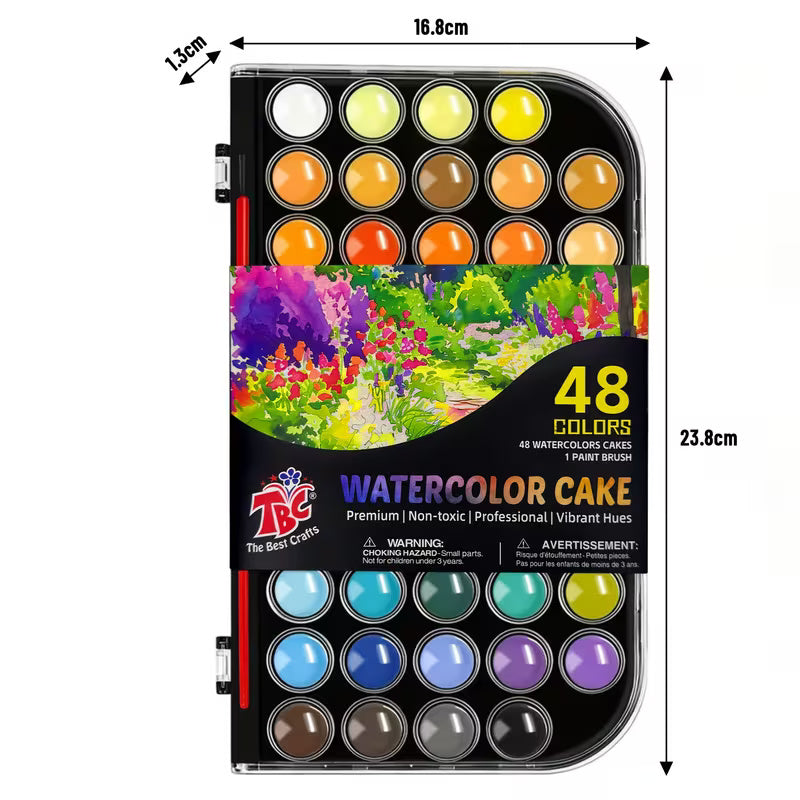 48 Watercolor Paint Set