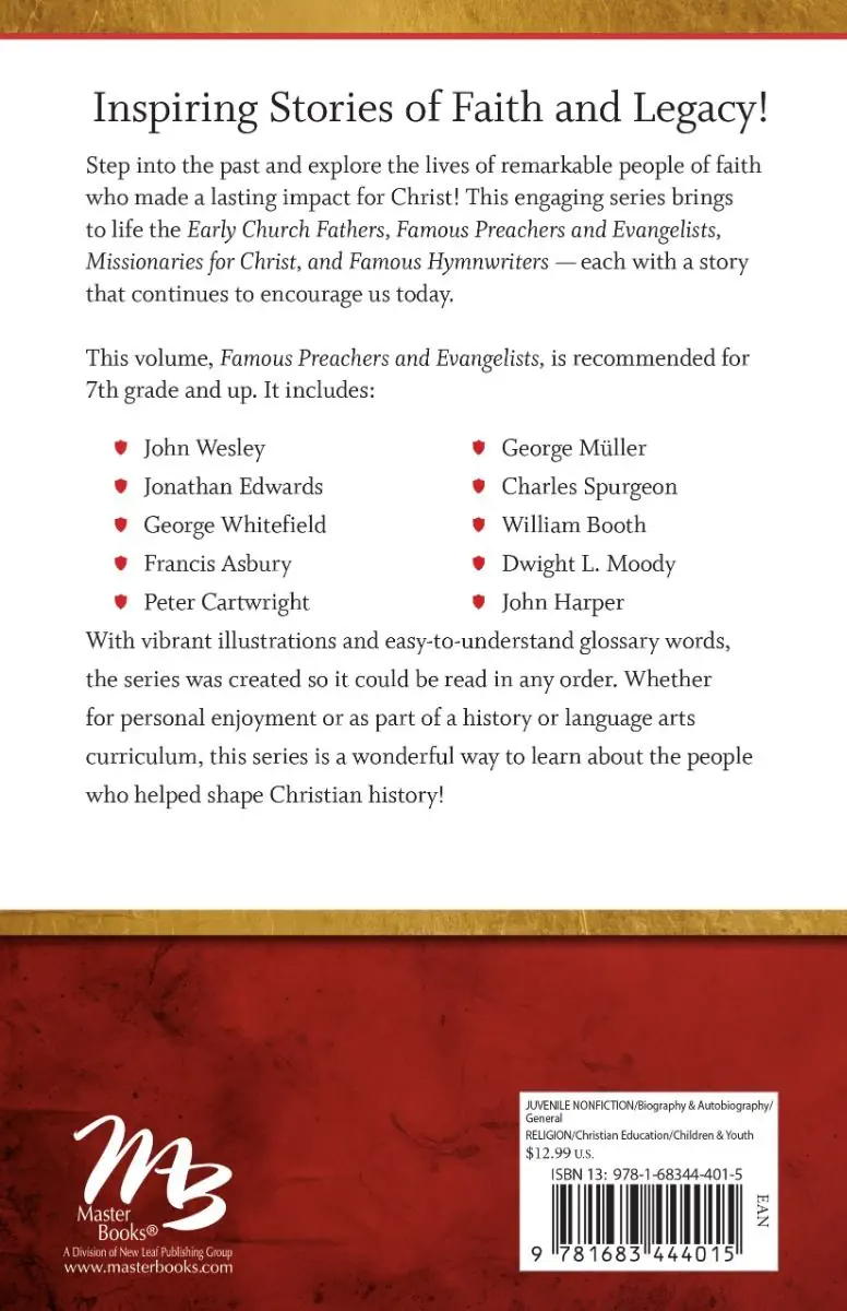 Legends of Faith Famous Preachers and Evangelists