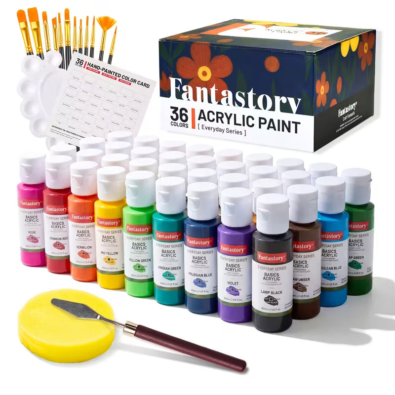 36 Color Acrylic Paint Set