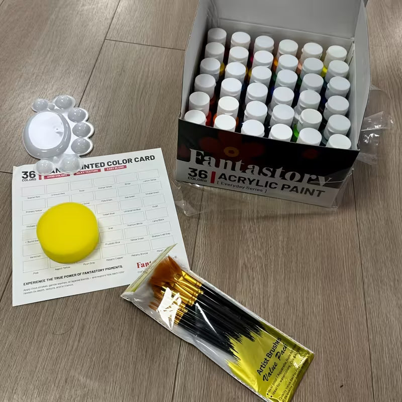 36 Color Acrylic Paint Set