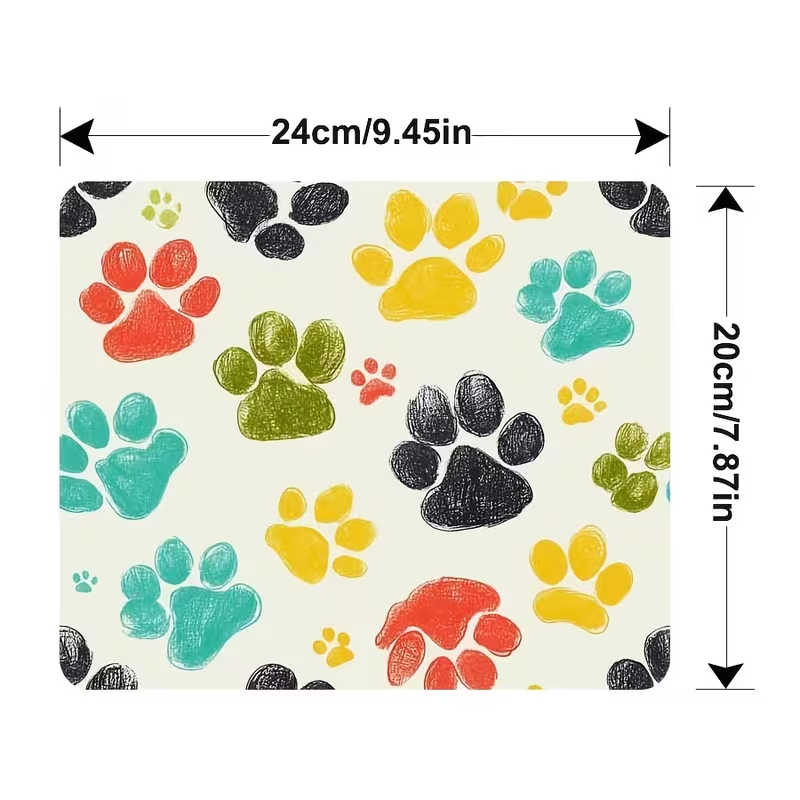 Paw Print Mouse Pad