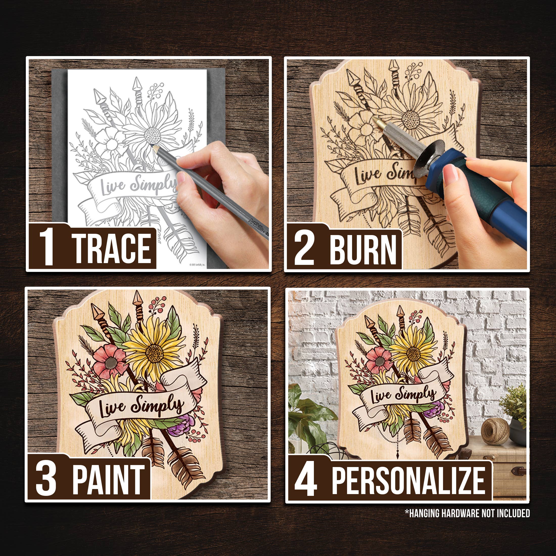 ArtSkills Wood Burning Tool Kit 55 Piece Complete Craft Kit