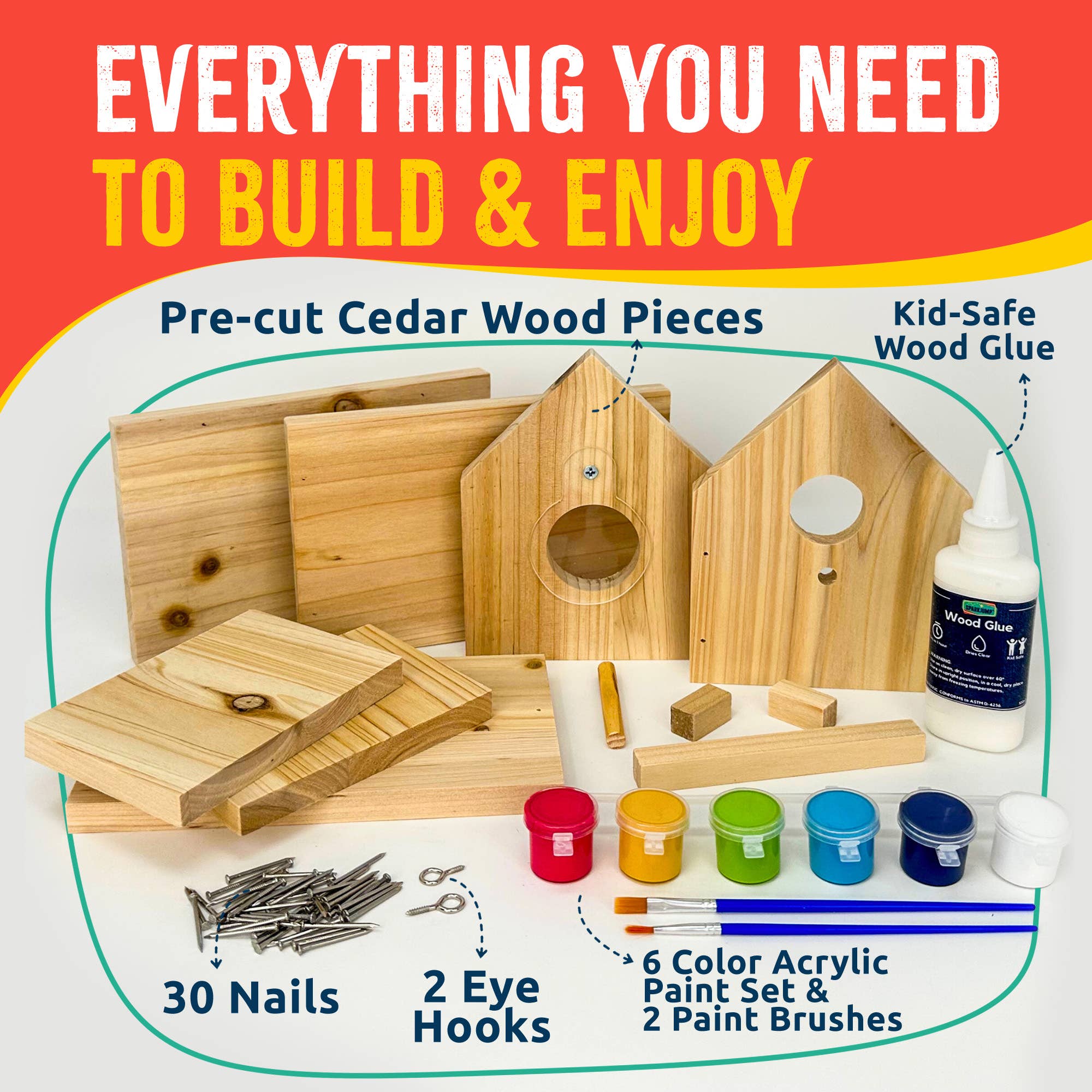 Jr. Birdhouse Woodworking Kit