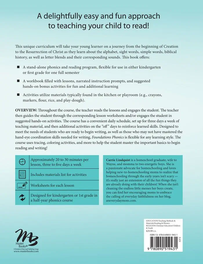 Foundations Phonics Grade K-1st