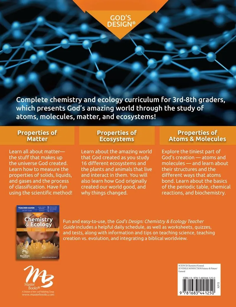God's Design for Chemistry & Ecology Set (MB Edition) Grades 3-8