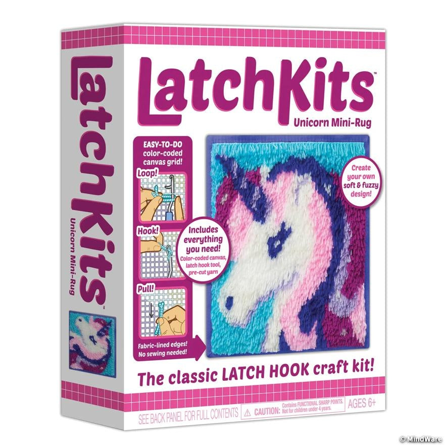 LatchKits Latch Hook Craft Kit: Unicorn