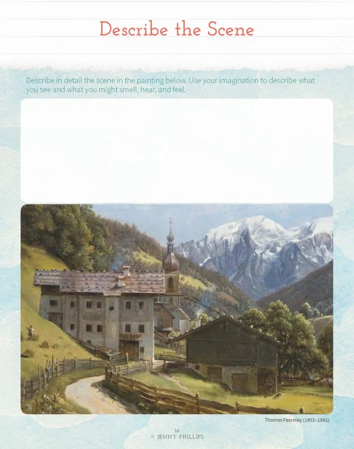 The Good And The Beautiful Creative Writing Notebook #1 |Grades 3-8 (Used, Child's Name on Cover)