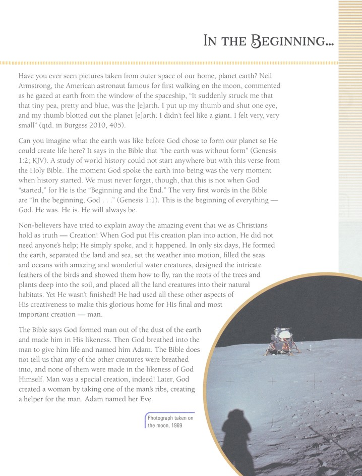 Masterbooks | The World's Story Volume 1: The Ancients | Used Good Condition Student Names on Cover