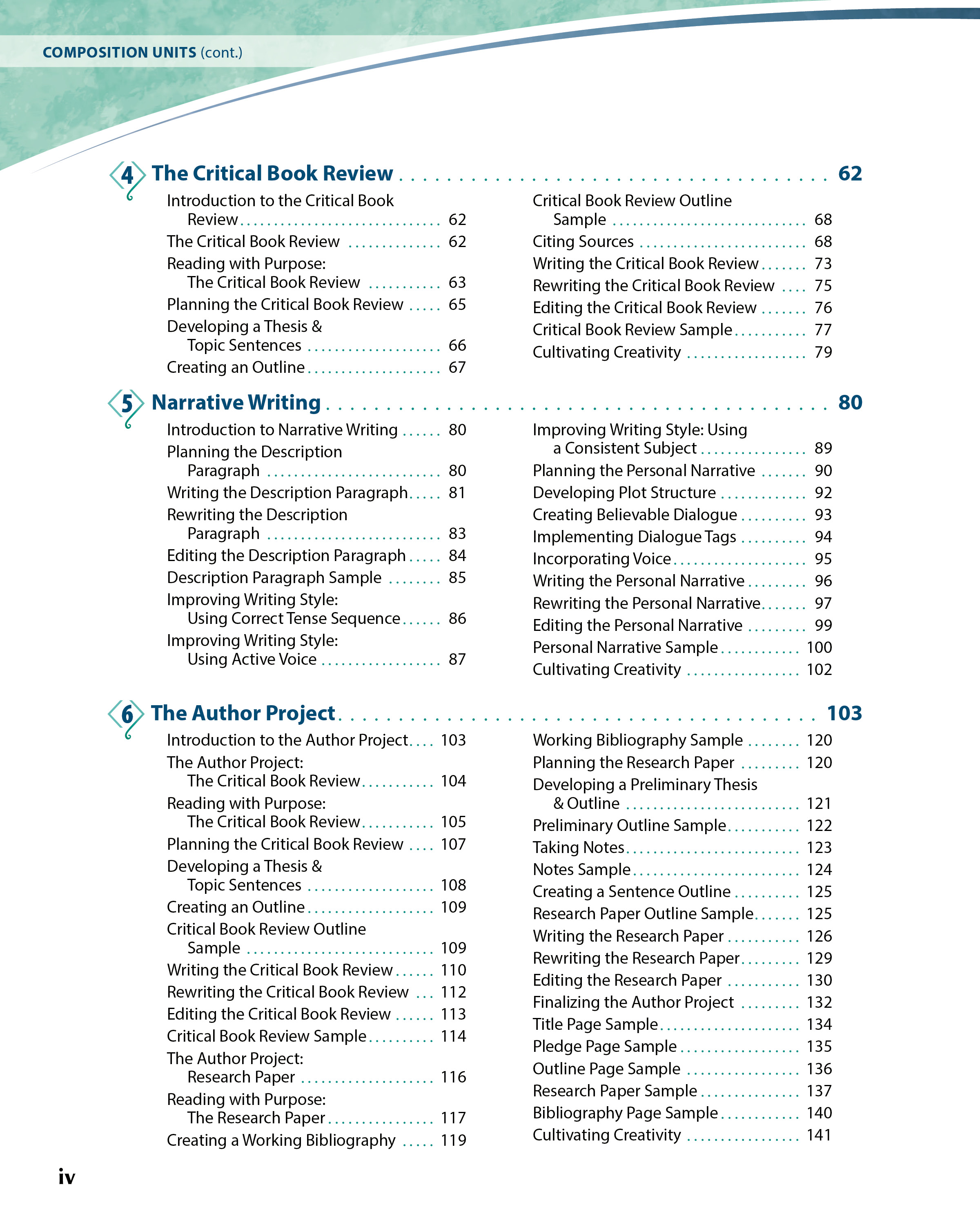 Abeka 10th Grade Composition with Vocabulary and Spelling IV |Teacher Key| Used Like New