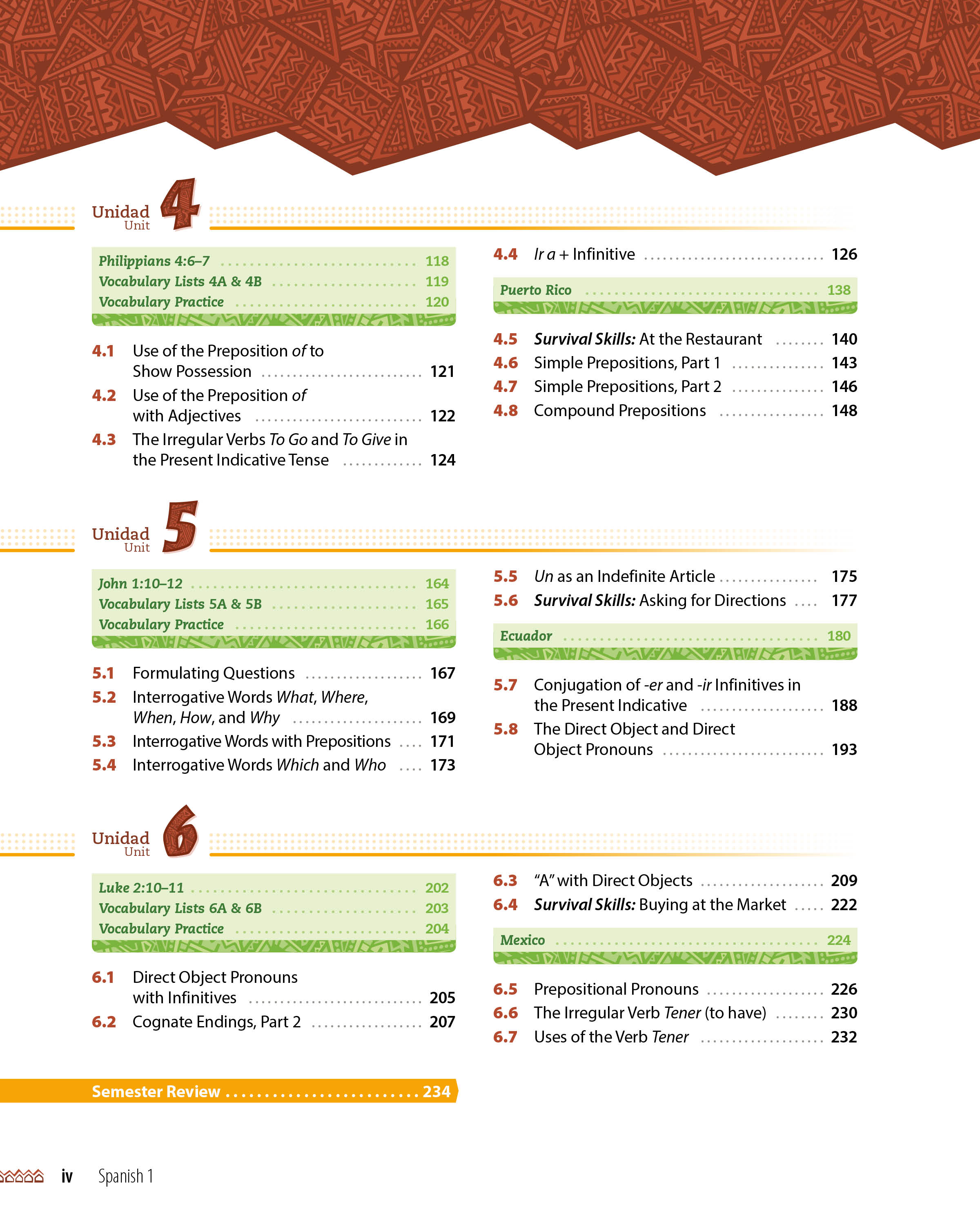 Abeka 9th Grade – 12th Grade Spanish 1 | Teacher Key | Used Like New