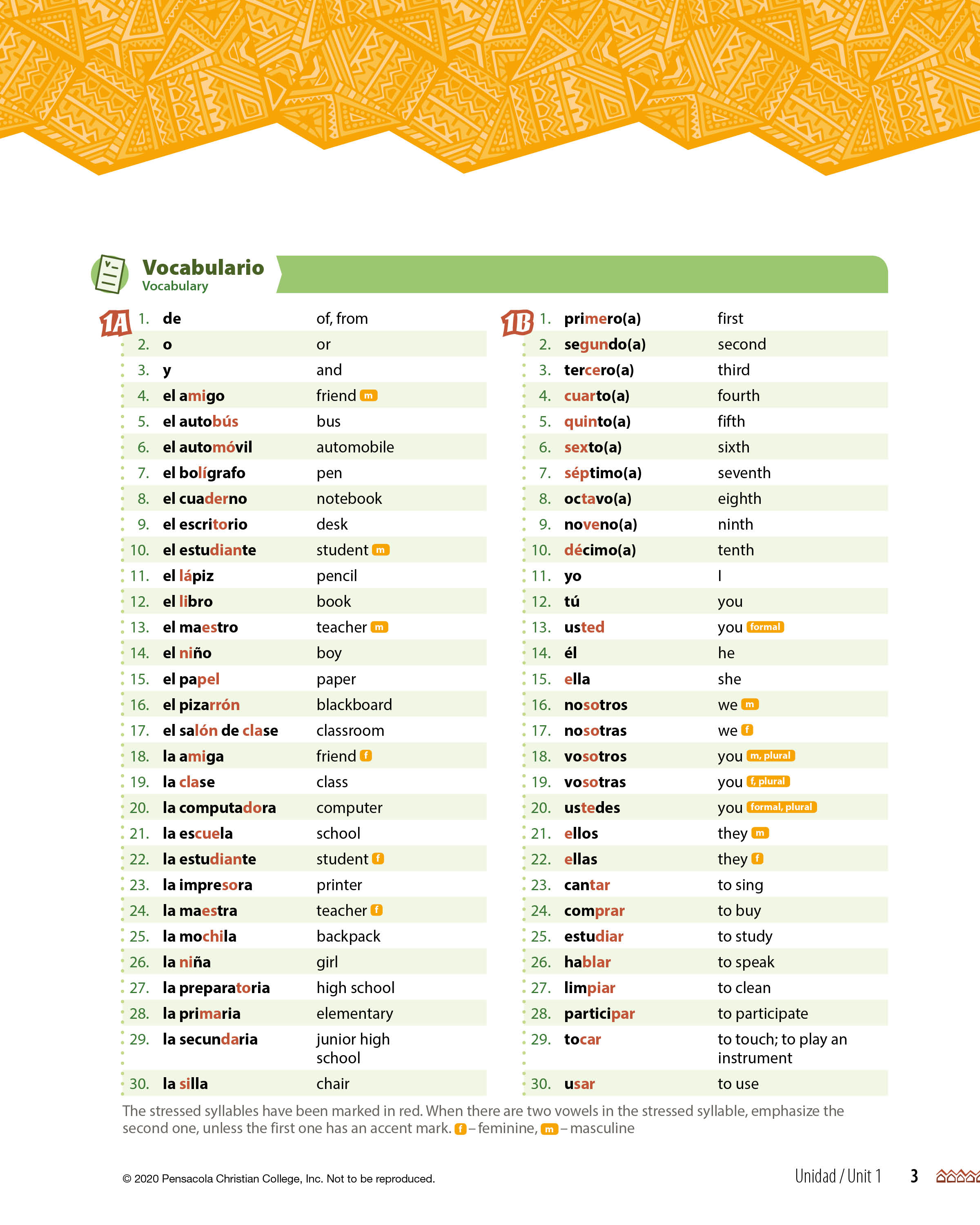 Abeka 9th Grade – 12th Grade Spanish 1 | Teacher Key | Used Like New