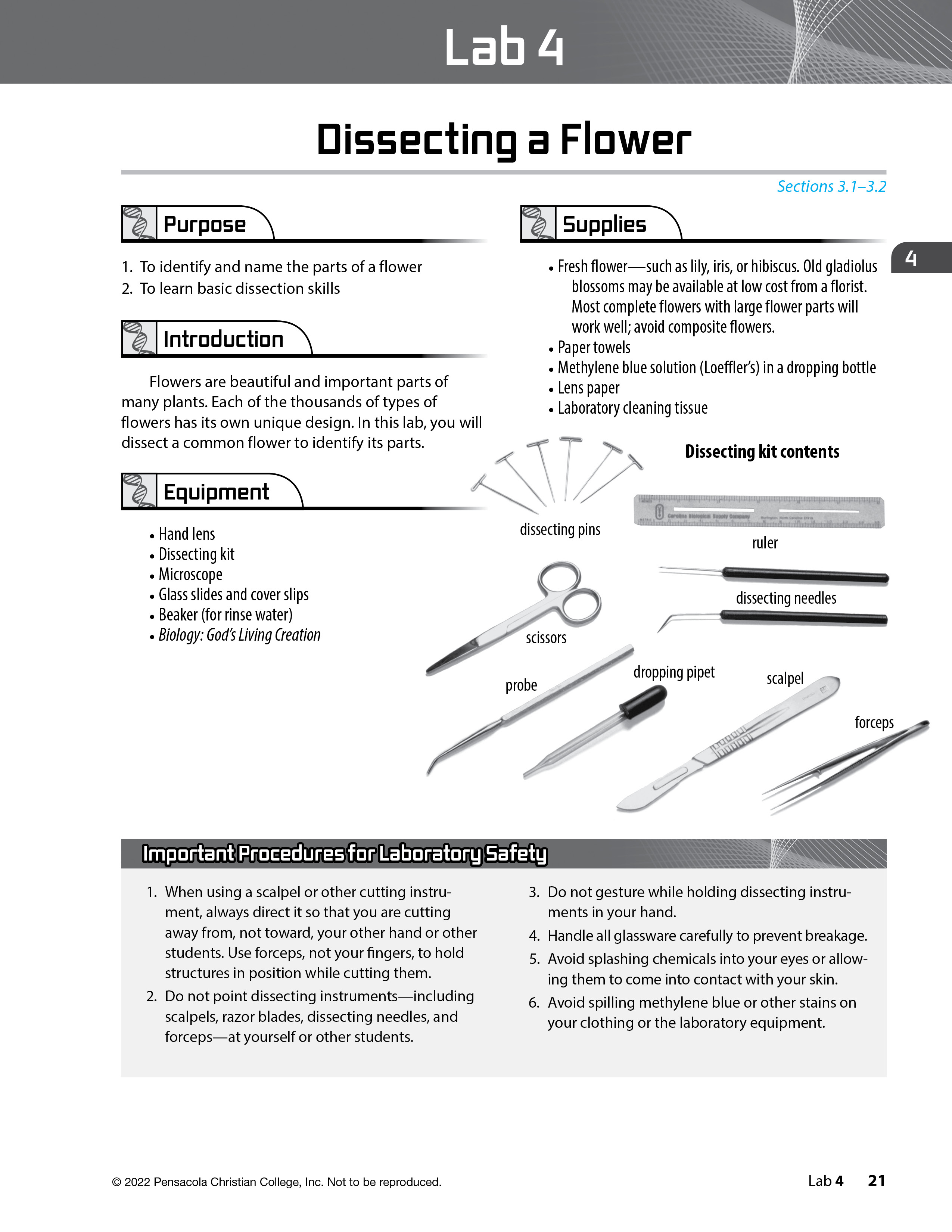 10th Grade Biology Field and Laboratory Manual |Teacher Edition | Used Like New