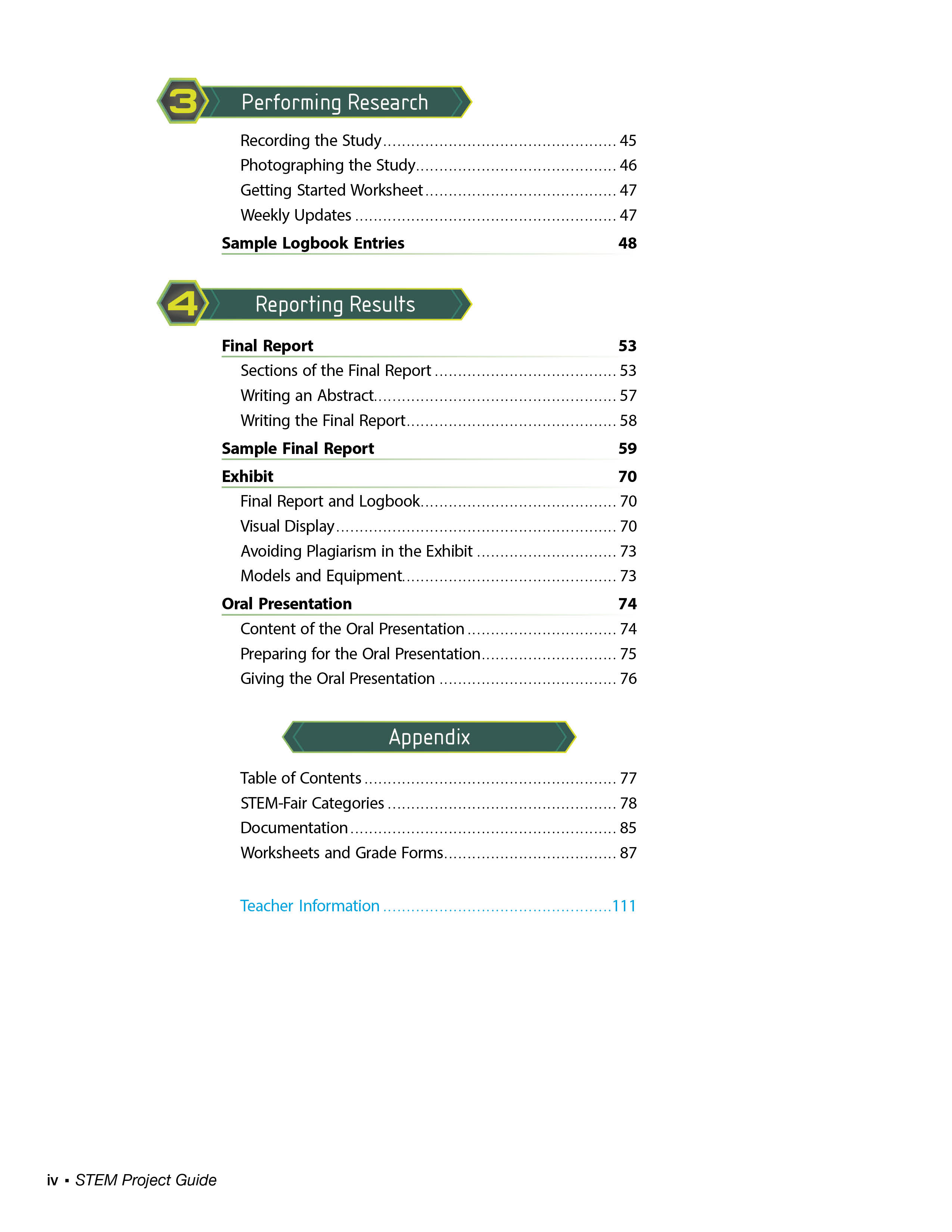 9th Grade STEM Project Guide | Teacher Key | Used Like New