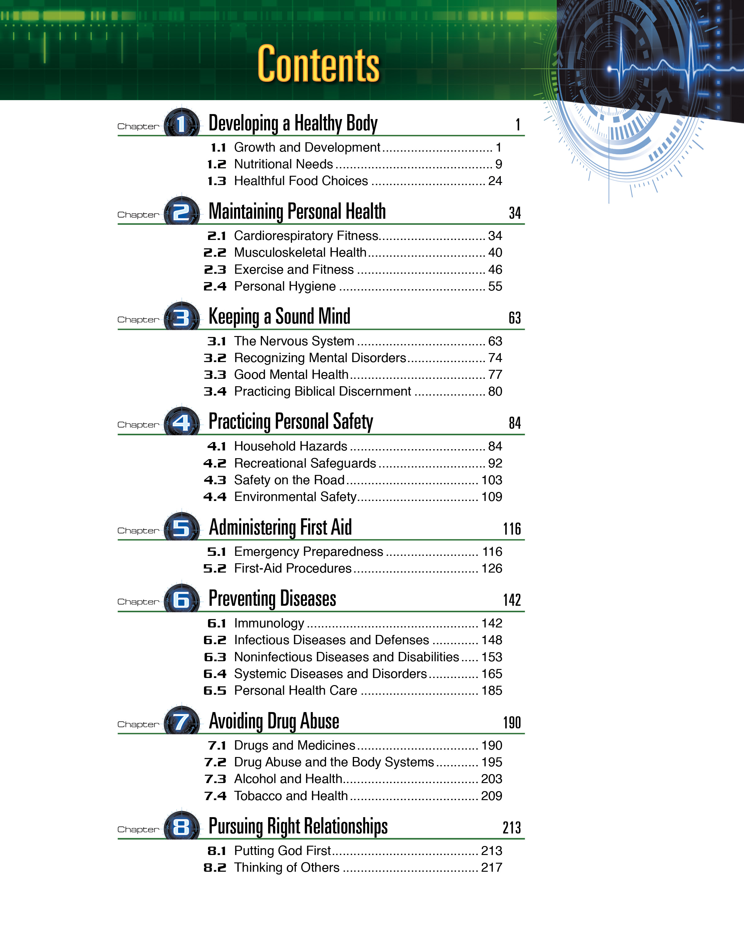 Abeka 8th Grade – 12th Grade Health in Christian Perspective |Used Highlighting Throughout