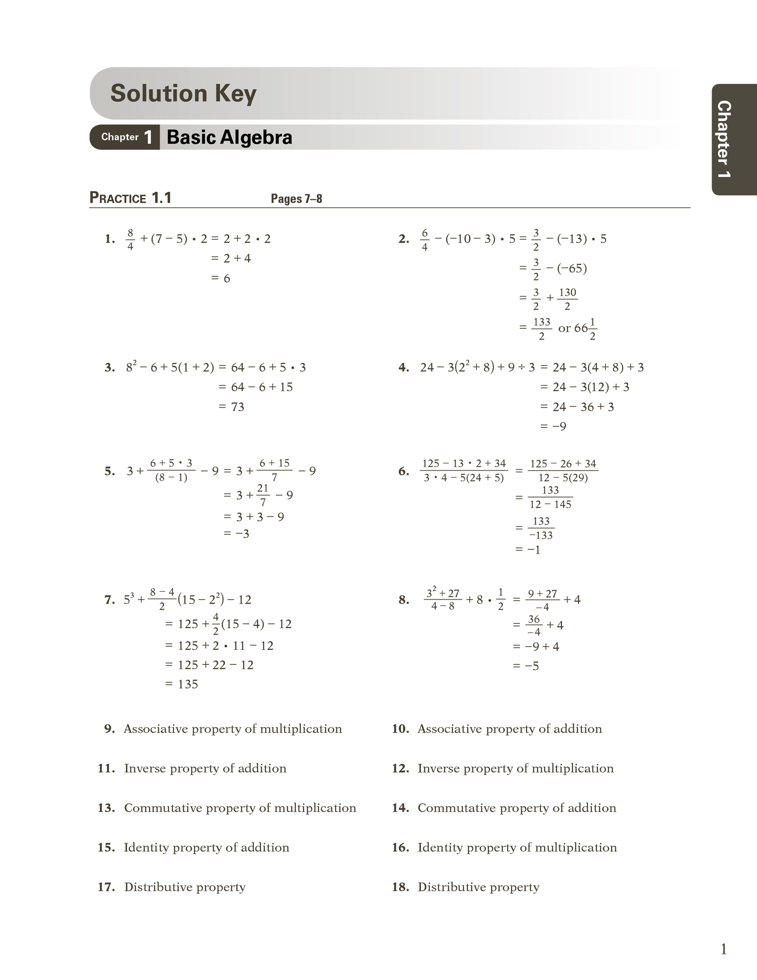 Abeka 10th Grade Algebra 2 Solution Key | Used Like New