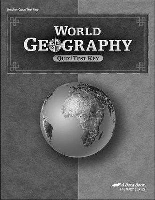 Abeka World Geography Quizzes/Tests Key Grade 9 | Used Good Condition